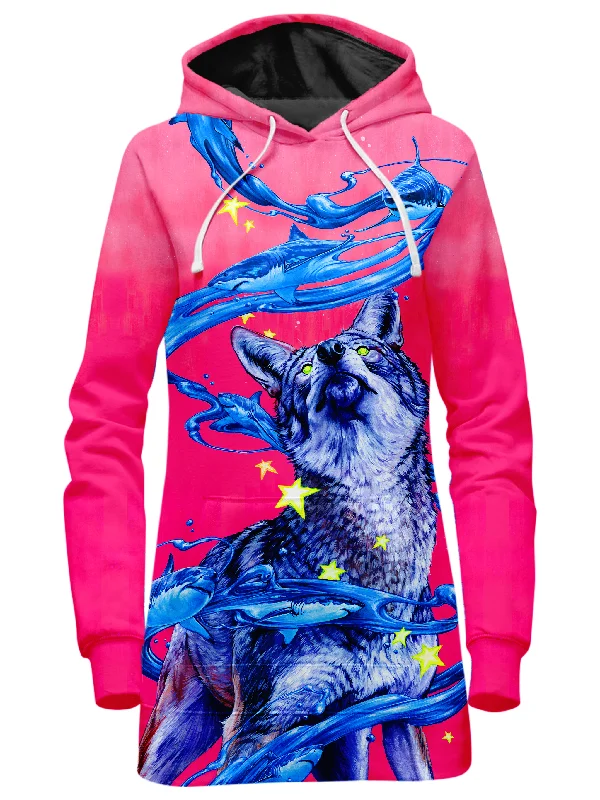 Women's mock - neck sweatshirt made of moisture - wicking material for fitness usePack Leader Hoodie Dress Women's mock - neck sweatshirt made of moisture - wicking material for fitness usePack Leader Hoodie Dress