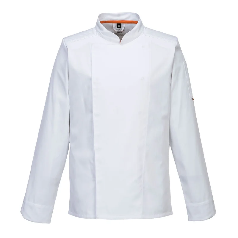Women's cropped down jackets in bold colors for a sporty and fashionable winter outfitPortwest MeshAir Pro L/S Chefs Jacket C838 Women's cropped down jackets in bold colors for a sporty and fashionable winter outfitPortwest MeshAir Pro L/S Chefs Jacket C838