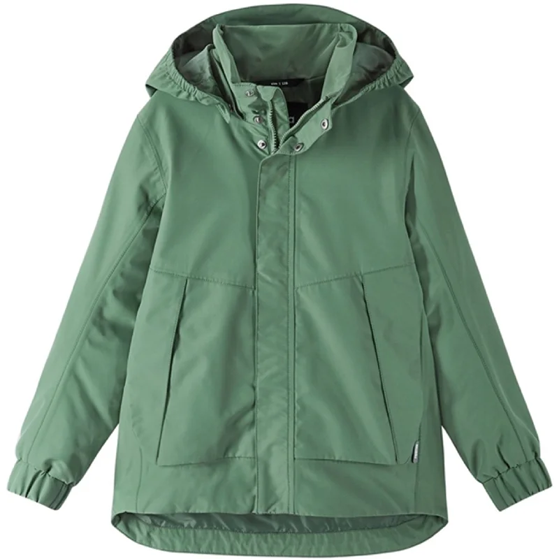 Women's cropped down jackets in bold colors for a sporty and fashionable winter outfitReima Reimatec Jacket Kannus Green Clay Women's cropped down jackets in bold colors for a sporty and fashionable winter outfitReima Reimatec Jacket Kannus Green Clay
