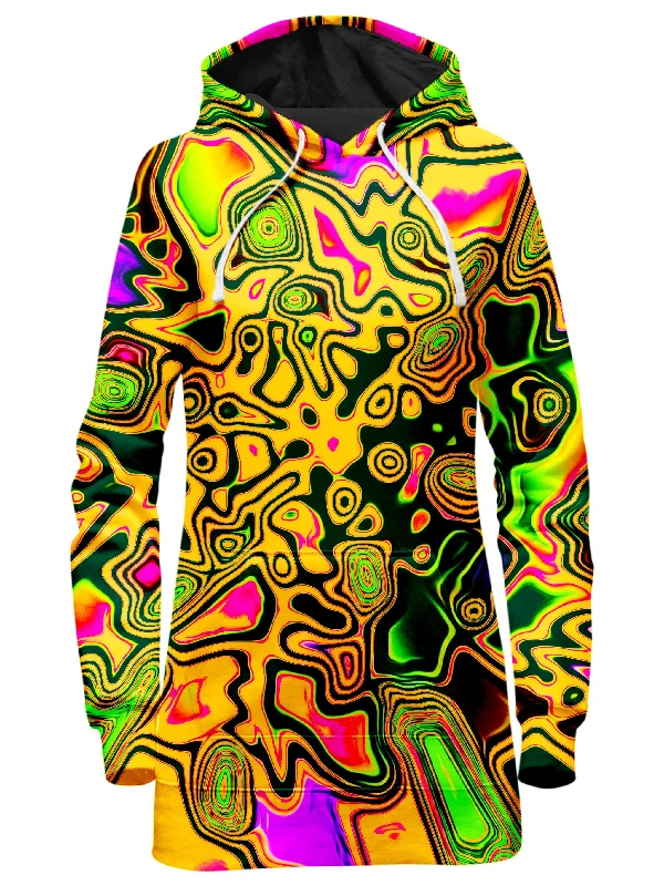 Women's quarter - zip sweatshirt made of organic cotton for eco - conscious fashionSplash of the 90s Hoodie Dress Women's quarter - zip sweatshirt made of organic cotton for eco - conscious fashionSplash of the 90s Hoodie Dress