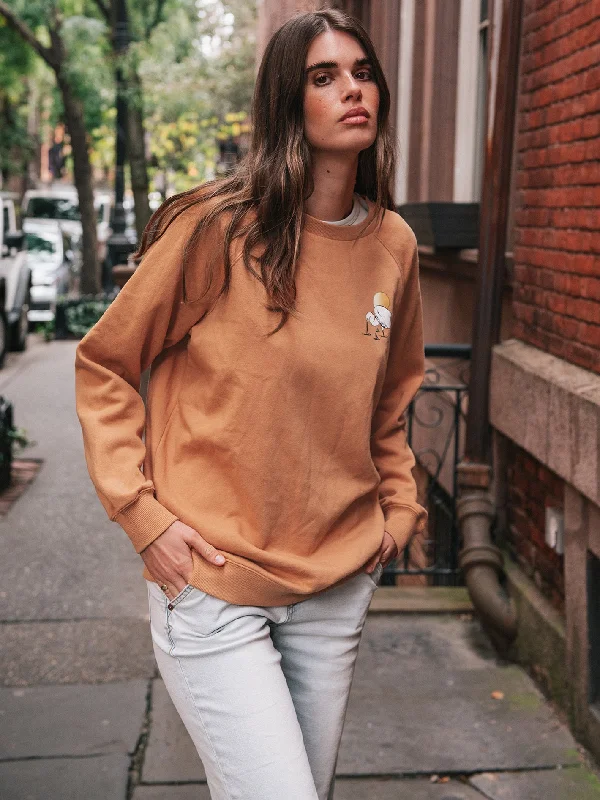 Women's cropped leather jackets with a fringe detail for a western - inspired outfitStone Magic Boyfriend Crew Sweatshirt - Wild Ginger Women's cropped leather jackets with a fringe detail for a western - inspired outfitStone Magic Boyfriend Crew Sweatshirt - Wild Ginger