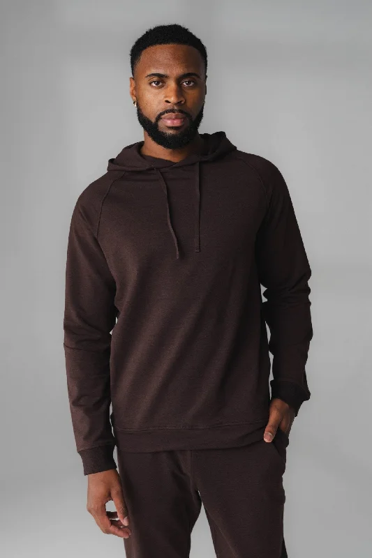 Women's quarter - zip sweatshirt made of organic cotton for eco - conscious fashionVitality Uni Studio Hoodie - Espresso Marl Women's quarter - zip sweatshirt made of organic cotton for eco - conscious fashionVitality Uni Studio Hoodie - Espresso Marl