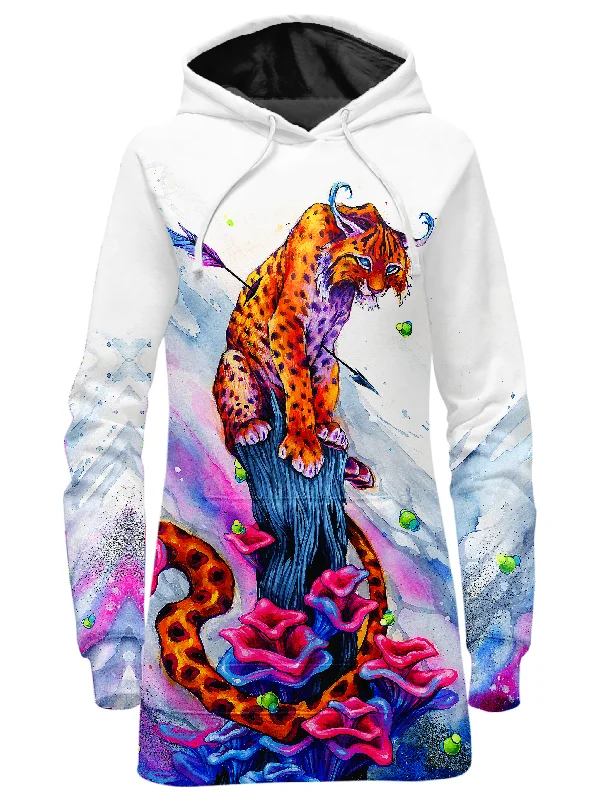 Women's oversized cropped hoodie with drawstrings for a trendy lookTerrestrial Kitty Hoodie Dress Women's oversized cropped hoodie with drawstrings for a trendy lookTerrestrial Kitty Hoodie Dress