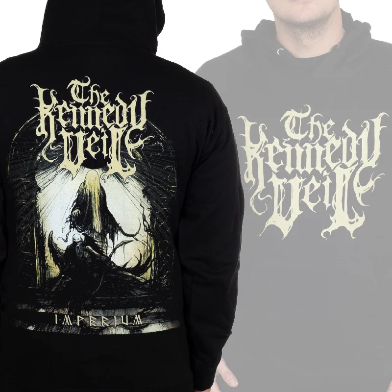 Women's graphic - printed sweatshirt featuring floral patterns for a feminine touchThe Kennedy Veil "Imperium" Pullover Hoodie Women's graphic - printed sweatshirt featuring floral patterns for a feminine touchThe Kennedy Veil "Imperium" Pullover Hoodie