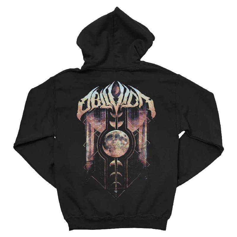 Women's hoodie with a glittery print for a glamorous and sparkly appearanceOblivion "The Path Towards..." Pullover Hoodie Women's hoodie with a glittery print for a glamorous and sparkly appearanceOblivion "The Path Towards..." Pullover Hoodie