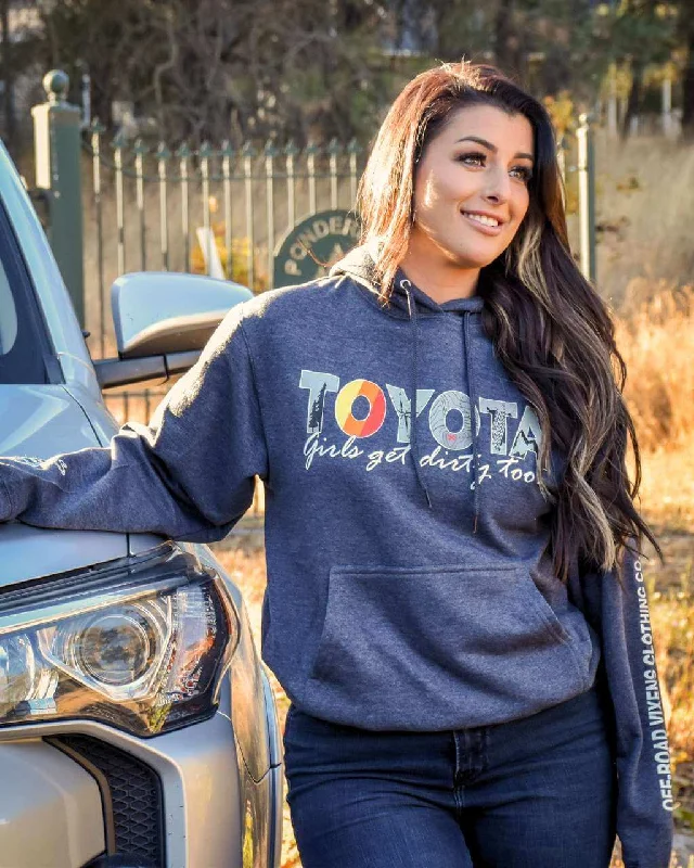 Women's long - sleeve cropped sweatshirt with ribbed cuffs for a snug fitToyota Girl Unisex Pullover Hoodie Women's long - sleeve cropped sweatshirt with ribbed cuffs for a snug fitToyota Girl Unisex Pullover Hoodie