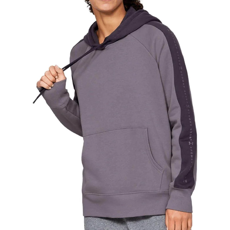 Women's hoodie with a glittery print for a glamorous and sparkly appearanceUnder Armour Rival Fleece Graphic Womens Training Hoody - Purple Women's hoodie with a glittery print for a glamorous and sparkly appearanceUnder Armour Rival Fleece Graphic Womens Training Hoody - Purple