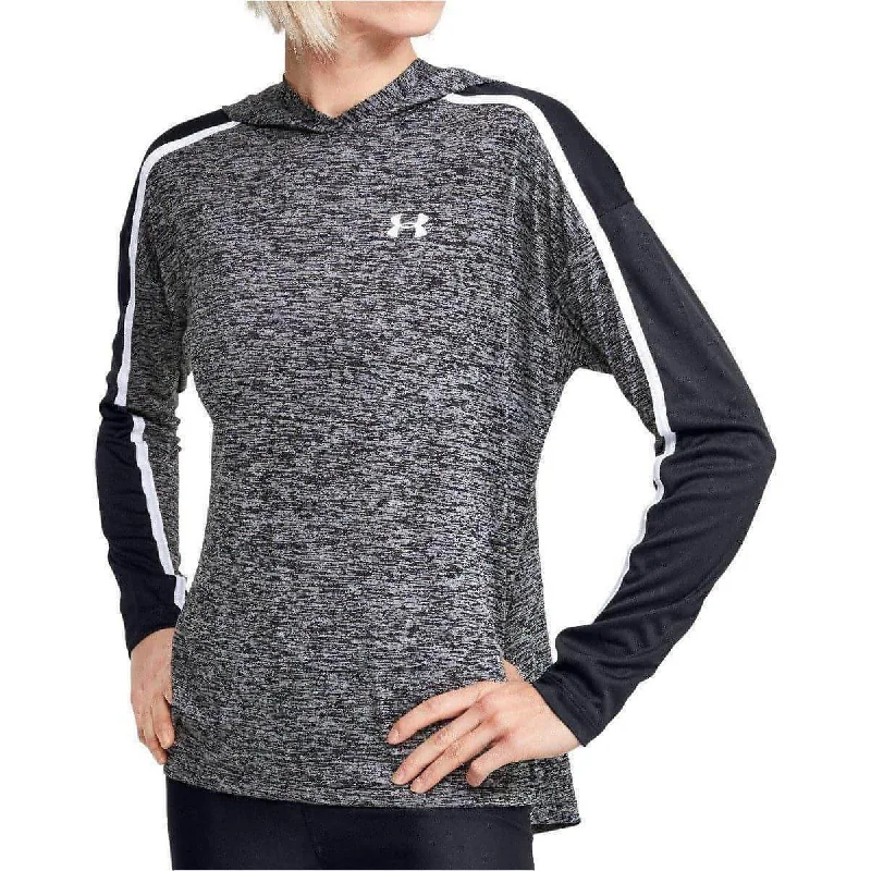 Women's cropped sweatshirt with a lace - trimmed hem for a romantic lookUnder Armour Tech Twist Graphic Womens Training Hoody - Grey Women's cropped sweatshirt with a lace - trimmed hem for a romantic lookUnder Armour Tech Twist Graphic Womens Training Hoody - Grey