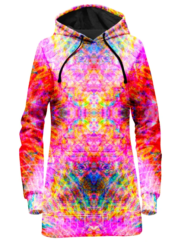 Women's color - block hoodie combining bold hues for a fashion - forward statementUpper Hoodie Dress Women's color - block hoodie combining bold hues for a fashion - forward statementUpper Hoodie Dress
