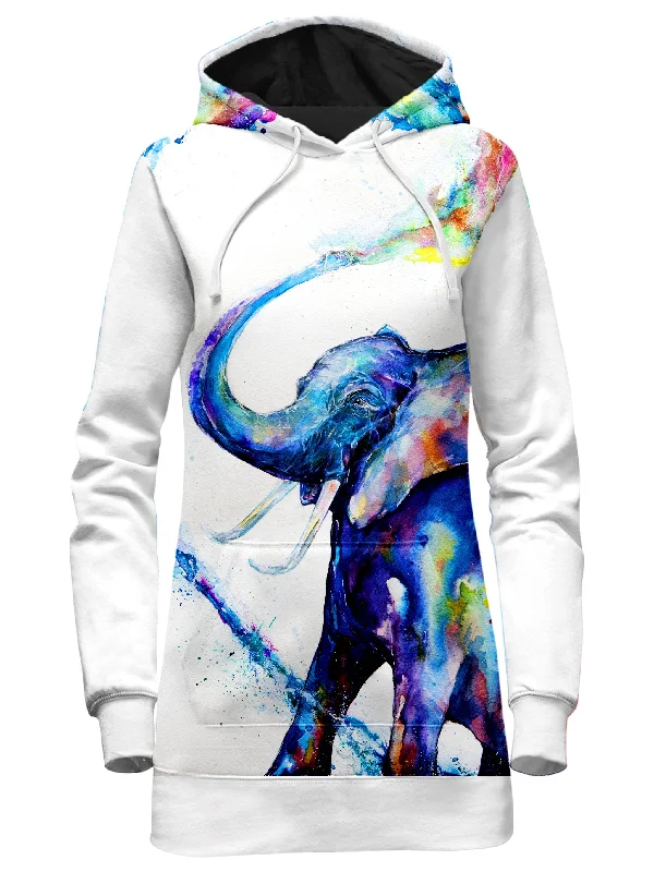 Women's graphic - printed sweatshirt featuring floral patterns for a feminine touchVeris Hoodie Dress Women's graphic - printed sweatshirt featuring floral patterns for a feminine touchVeris Hoodie Dress