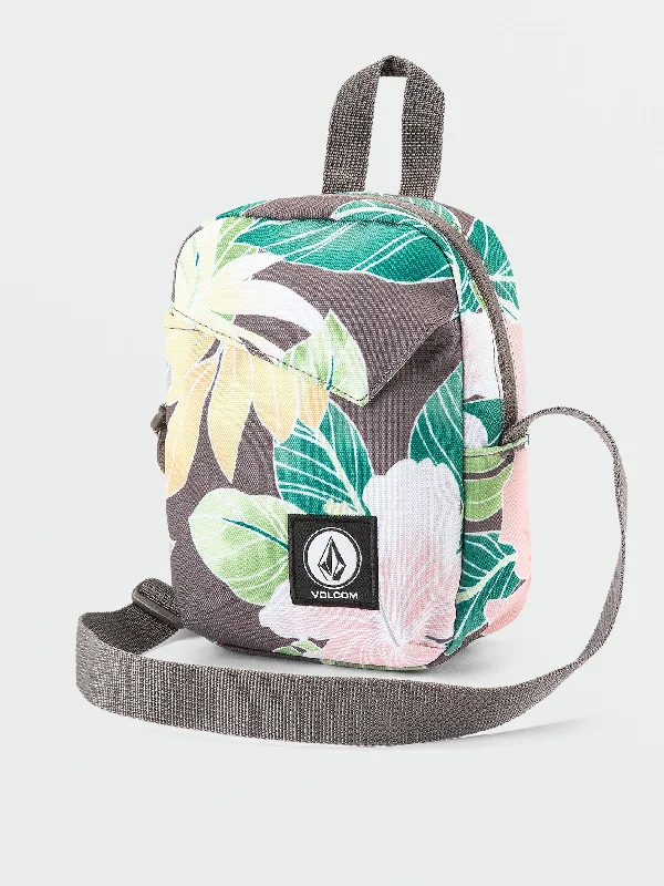 Women's denim jackets with distressed details for a casual and edgy lookVolcom Cross-Body Stash Backpack - Slate Grey Women's denim jackets with distressed details for a casual and edgy lookVolcom Cross-Body Stash Backpack - Slate Grey