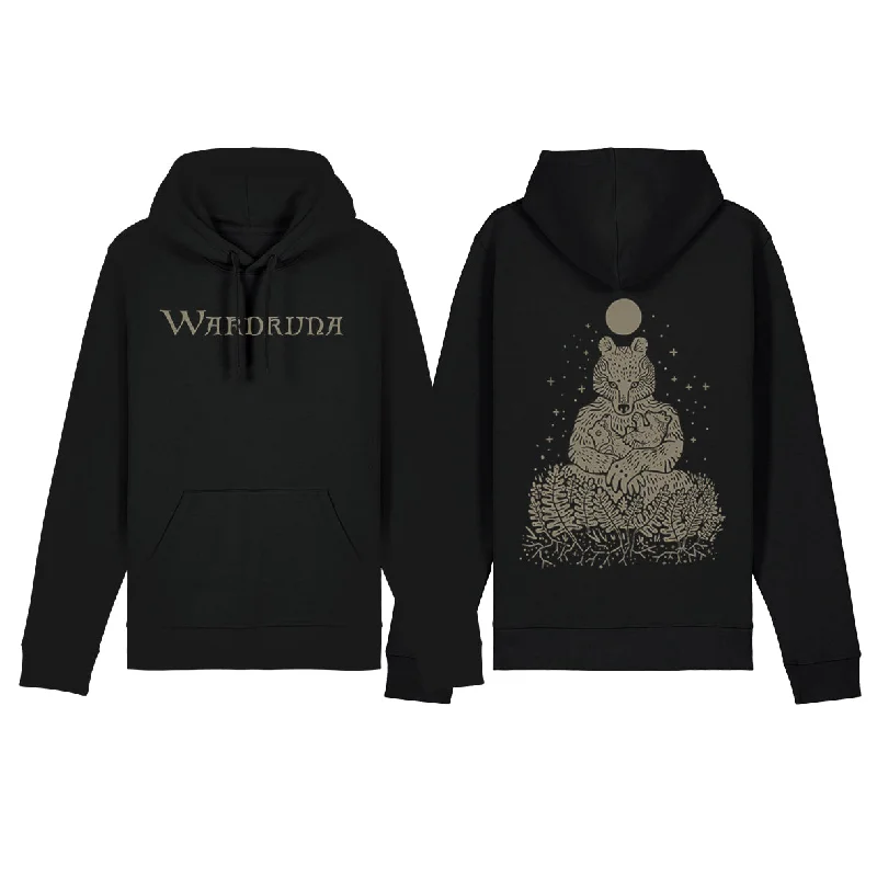 Women's color - block hoodie combining bold hues for a fashion - forward statementWardruna "Mother Bear" Pullover Hoodie Women's color - block hoodie combining bold hues for a fashion - forward statementWardruna "Mother Bear" Pullover Hoodie