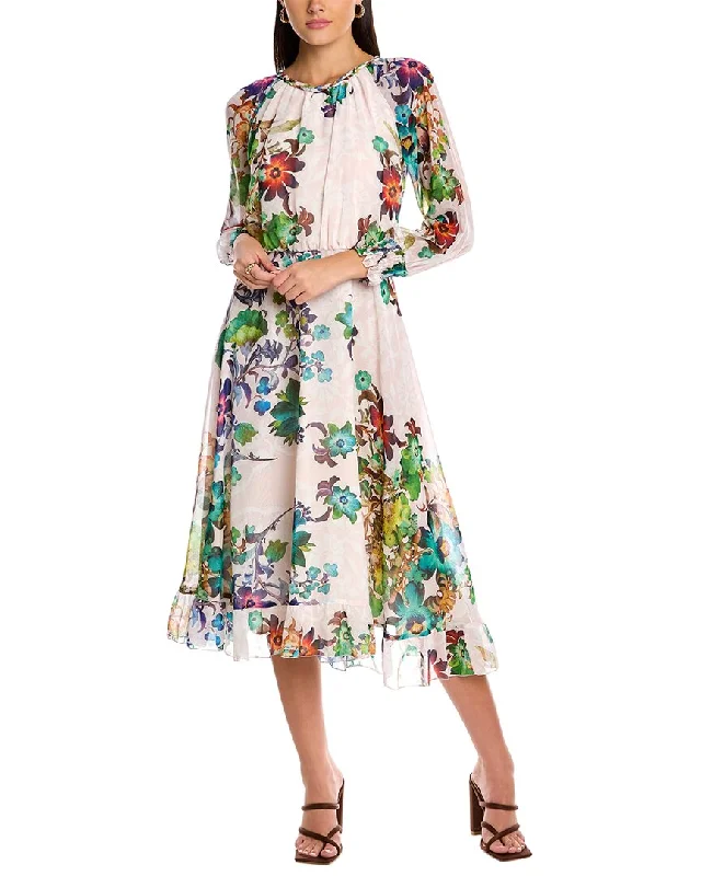 Ruffled Women Dress with Multiple Layers for a Playful and Girly Style Ruffled Women Dress with Multiple Layers for a Playful and Girly Style Carla Ruiz Smocked Midi Dress