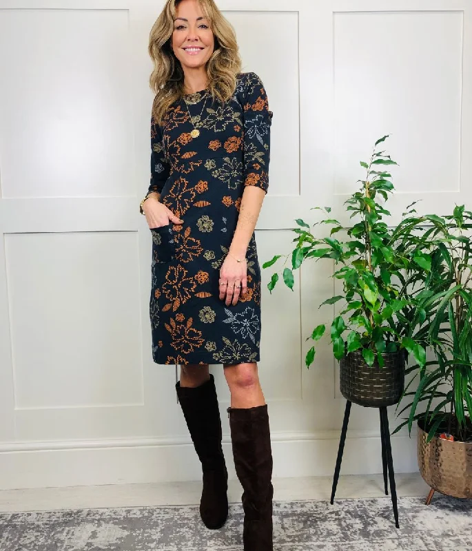Wrap - Style Women Dress with Adjustable Fit for All Body Types Wrap - Style Women Dress with Adjustable Fit for All Body Types Navy Starshine Printed Pocket Dress Wrap - Style Women Dress with Adjustable Fit for All Body Types Wrap - Style Women Dress with Adjustable Fit for All Body Types Navy Starshine Printed Pocket Dress
