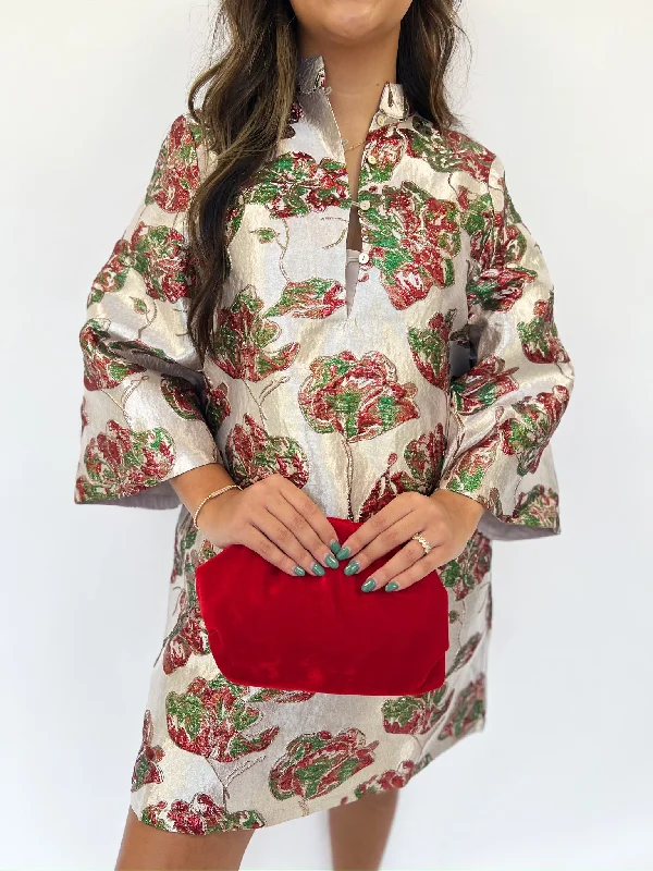 Shift Women Dress with a Simple and Classic Design for Everyday Wear Shift Women Dress with a Simple and Classic Design for Everyday Wear Regina Jaquard Button Up Dress