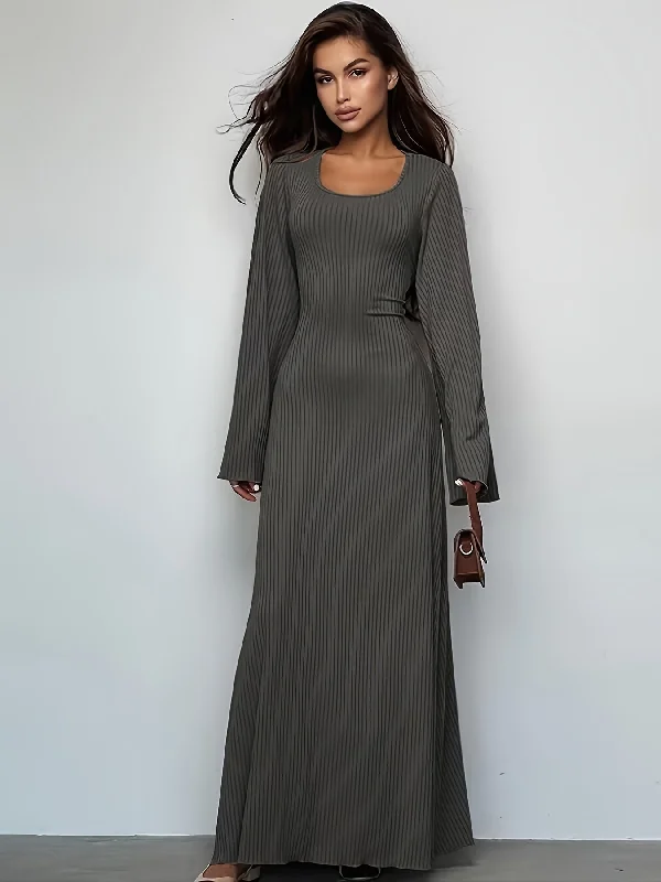 Backless Women Dress for a Sexy and Alluring Look at Evening Events Backless Women Dress for a Sexy and Alluring Look at Evening Events Sixsr Solid Flared Long Sleeve Dress, Casual Squared Neck Maxi Dress, Women's Clothing Backless Women Dress for a Sexy and Alluring Look at Evening Events Backless Women Dress for a Sexy and Alluring Look at Evening Events Sixsr Solid Flared Long Sleeve Dress, Casual Squared Neck Maxi Dress, Women's Clothing