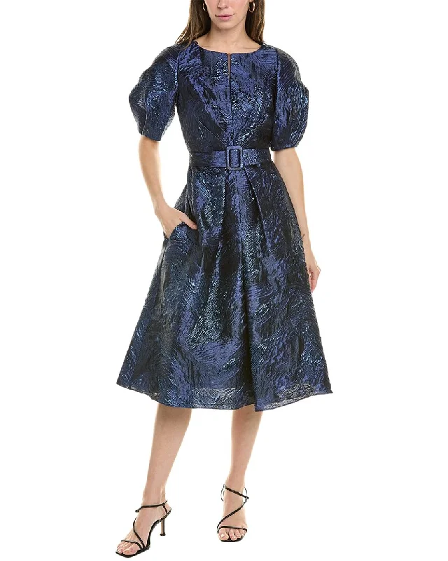 Empire Waist Women Dress to Accentuate the Bust and Conceal the Waist Empire Waist Women Dress to Accentuate the Bust and Conceal the Waist Teri Jon by Rickie Freeman Metallic Jacquard Midi Dress Empire Waist Women Dress to Accentuate the Bust and Conceal the Waist Empire Waist Women Dress to Accentuate the Bust and Conceal the Waist Teri Jon by Rickie Freeman Metallic Jacquard Midi Dress
