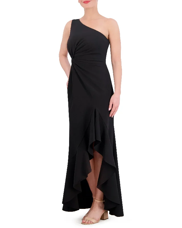 Pleated Women Dress with a Timeless and Elegant Texture Pleated Women Dress with a Timeless and Elegant Texture Ruffled One-Shoulder Twist-Front Gown