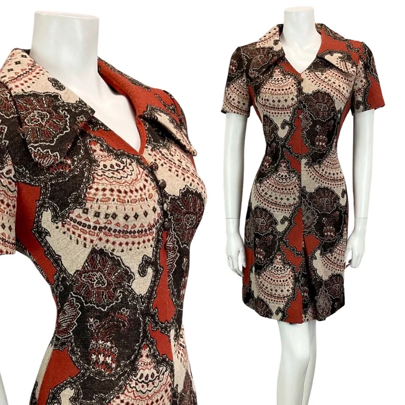 Off - the - Shoulder Women Dress for a Romantic and Feminine Look Off - the - Shoulder Women Dress for a Romantic and Feminine Look VTG 60S 70S BROWN BEIGE TAN METALLIC PSYCHEDELIC PRINT MOD MINI DRESS 10 12 Off - the - Shoulder Women Dress for a Romantic and Feminine Look Off - the - Shoulder Women Dress for a Romantic and Feminine Look VTG 60S 70S BROWN BEIGE TAN METALLIC PSYCHEDELIC PRINT MOD MINI DRESS 10 12