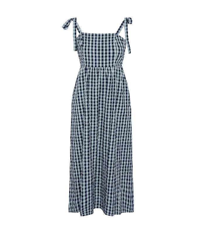 Mini Women Dress with a Short Hem for a Young and Trendy Style Mini Women Dress with a Short Hem for a Young and Trendy Style Abigail Gingham Midi Dress - Multi