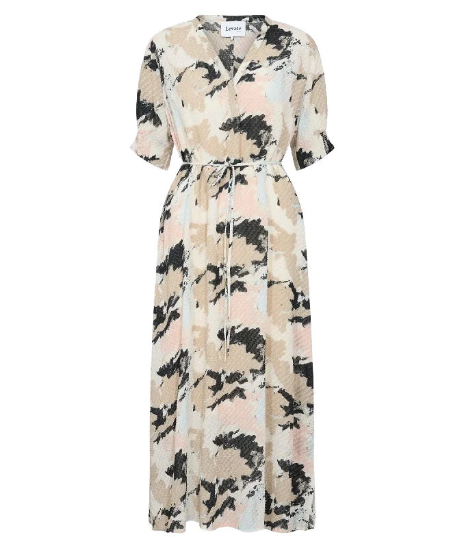 Strapless Women Dress with a Built - in Bra for Comfort and Support Strapless Women Dress with a Built - in Bra for Comfort and Support Lr-Gemma 1 Dress - Multi