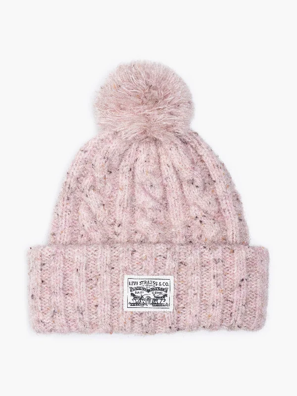 Men's slippers in a warm color like red or brownBACKPATCH POM BEANIE Womens Light Pink Men's slippers in a warm color like red or brownBACKPATCH POM BEANIE Womens Light Pink