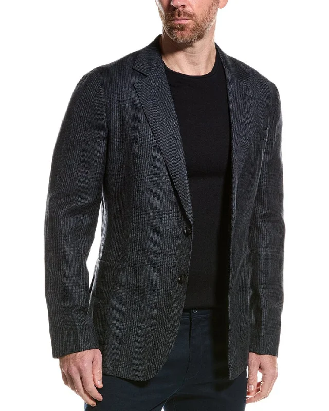 Men coats with a quick - drying feature for active lifestylesReiss Matinee Linen & Wool-Blend Blazer Men coats with a quick - drying feature for active lifestylesReiss Matinee Linen & Wool-Blend Blazer