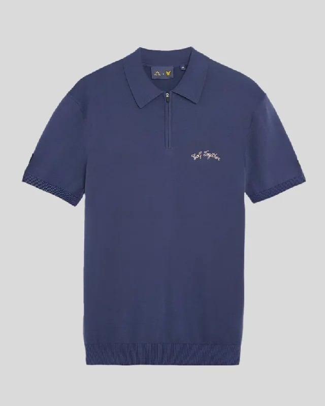 Friends of a Feather Zipped Polo Shirt