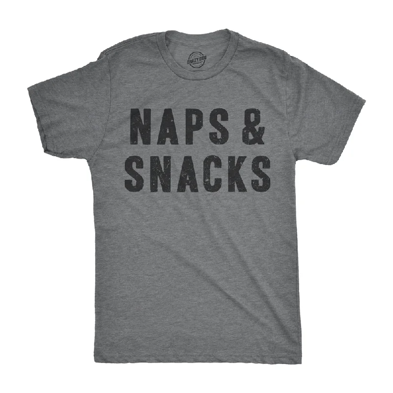 Men's moisture - wicking athletic t - shirts for intense workoutsNaps And Snacks Men's T Shirt Men's moisture - wicking athletic t - shirts for intense workoutsNaps And Snacks Men's T Shirt