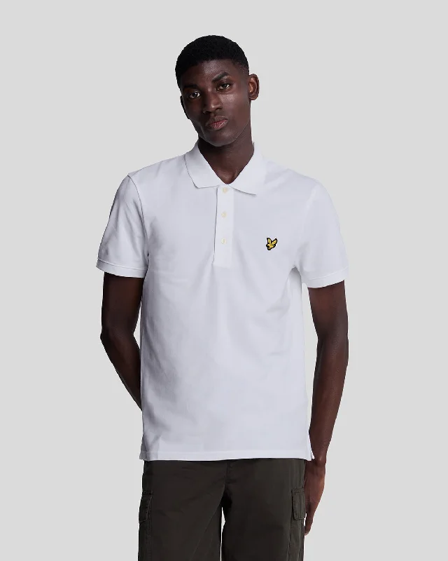 Men's ribbed cuffs and hem polo shirts for a textured lookPlain Polo Shirt