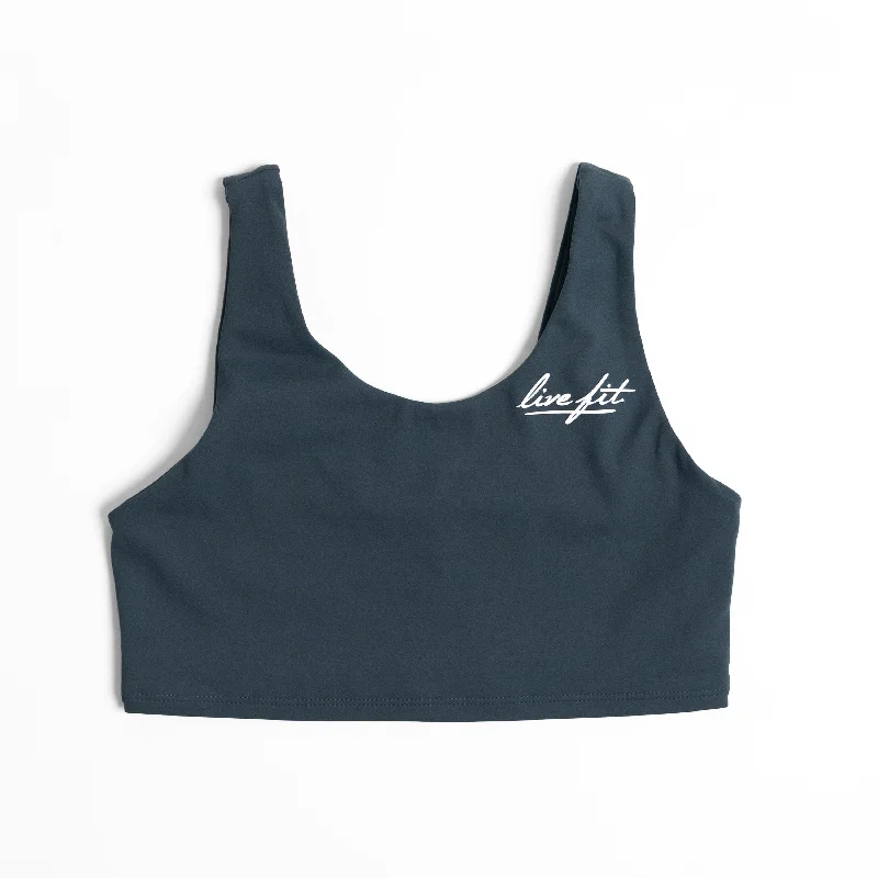 Women's Button - Down Tank Tops in Striped PatternsAir-Strike Sports Bra - Harbor Blue Women's Button - Down Tank Tops in Striped PatternsAir-Strike Sports Bra - Harbor Blue