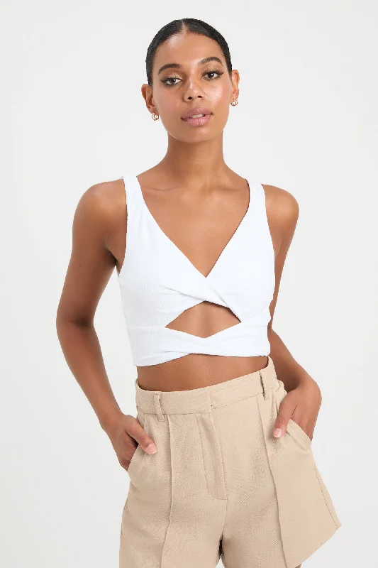 Backless Women's Crop Top in Black for a Sensual and Alluring Evening OutfitAlyssa Twist Top Backless Women's Crop Top in Black for a Sensual and Alluring Evening OutfitAlyssa Twist Top