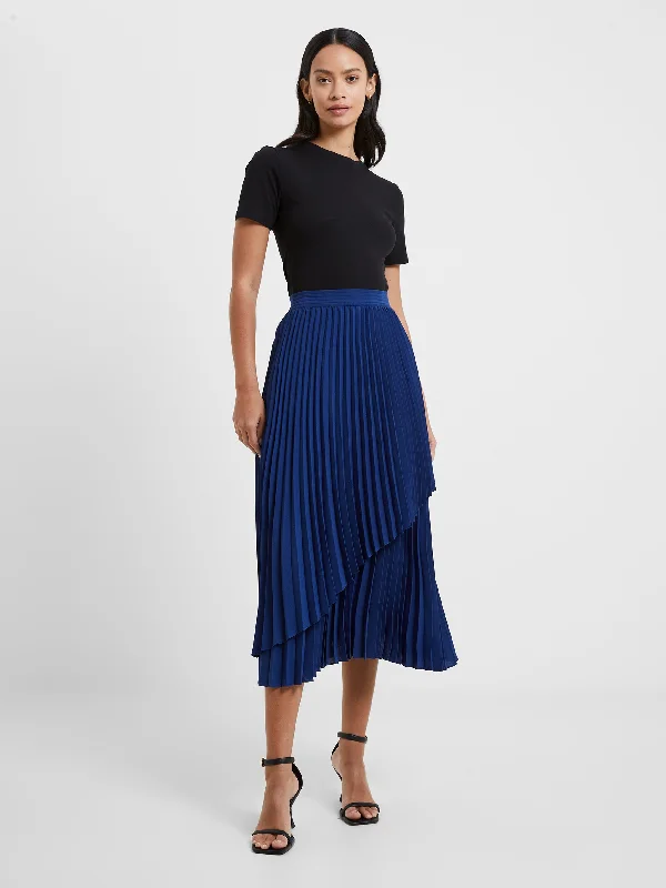 Tie - Waist Women Shorts for a Customizable FitArie Pleated Midi Skirt