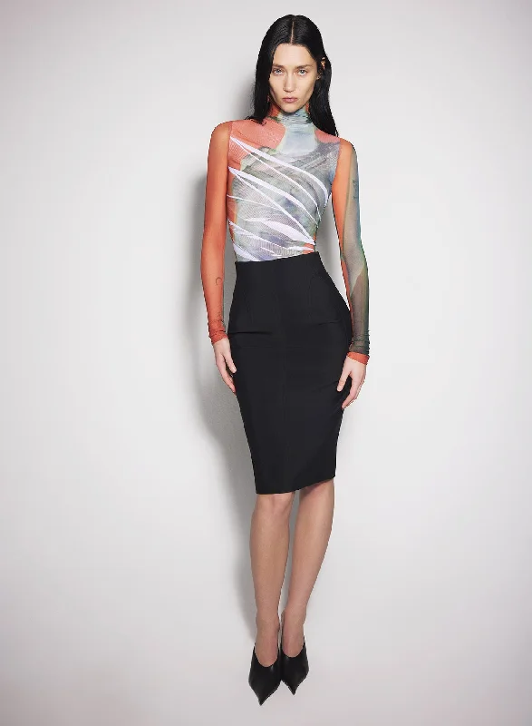 Tie - Waist Women Shorts for a Customizable Fitblack buckled tailored skirt