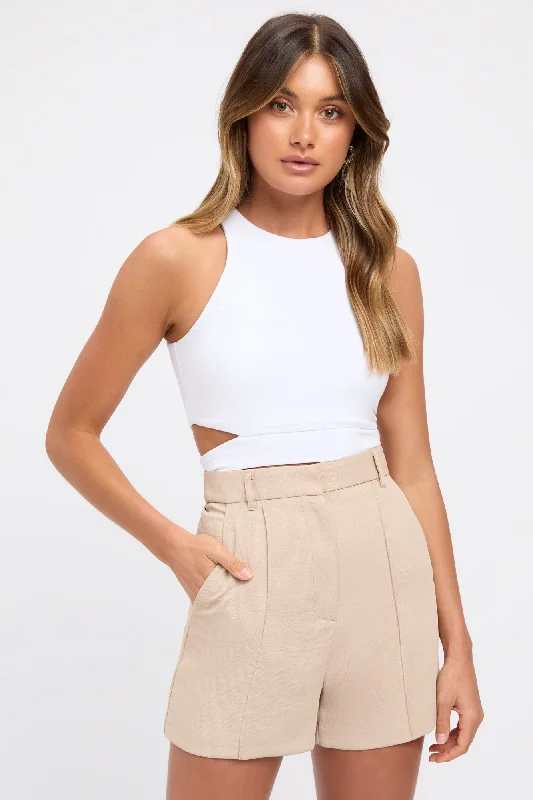 Tie - Front Women's Crop Top in Orange for a Playful and Adjustable FitBlake Crop