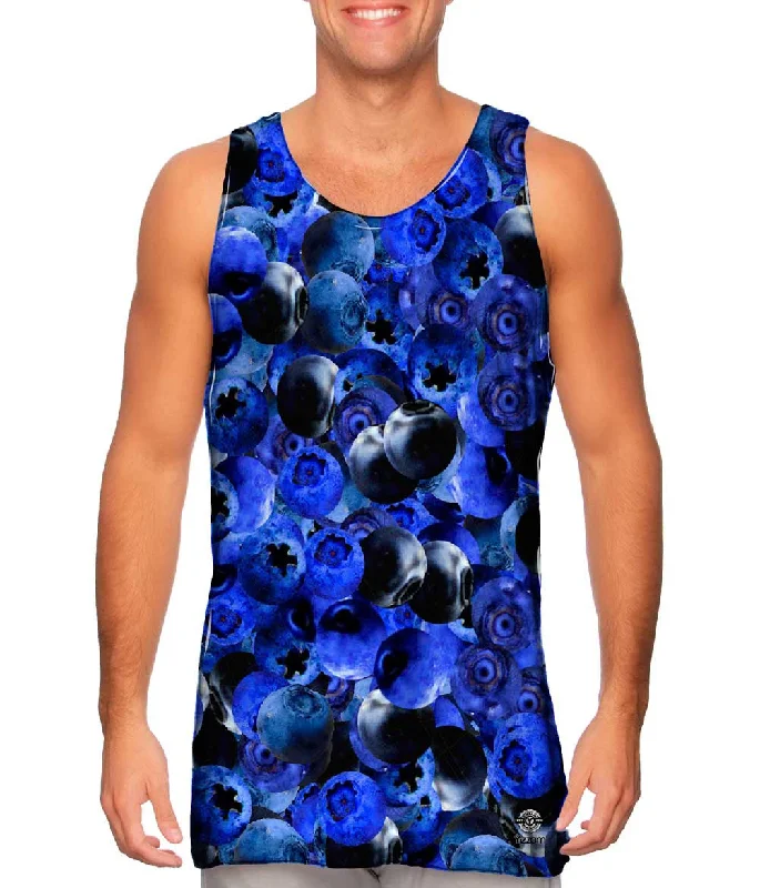Plunge Neck Women's Seamless Tank Tops for a Smooth FitBlueberries Jumbo