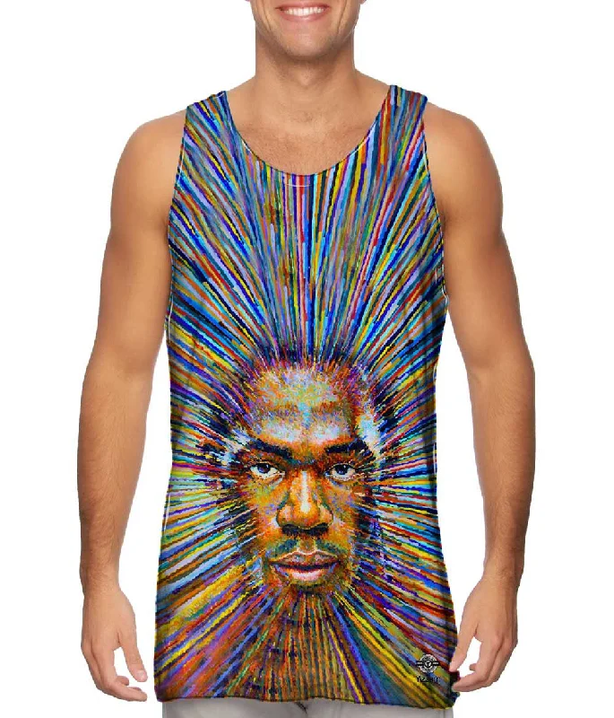 Plus Size Women's Side - Slit Tank Tops in Metallic ShadesBolt Street Portrait