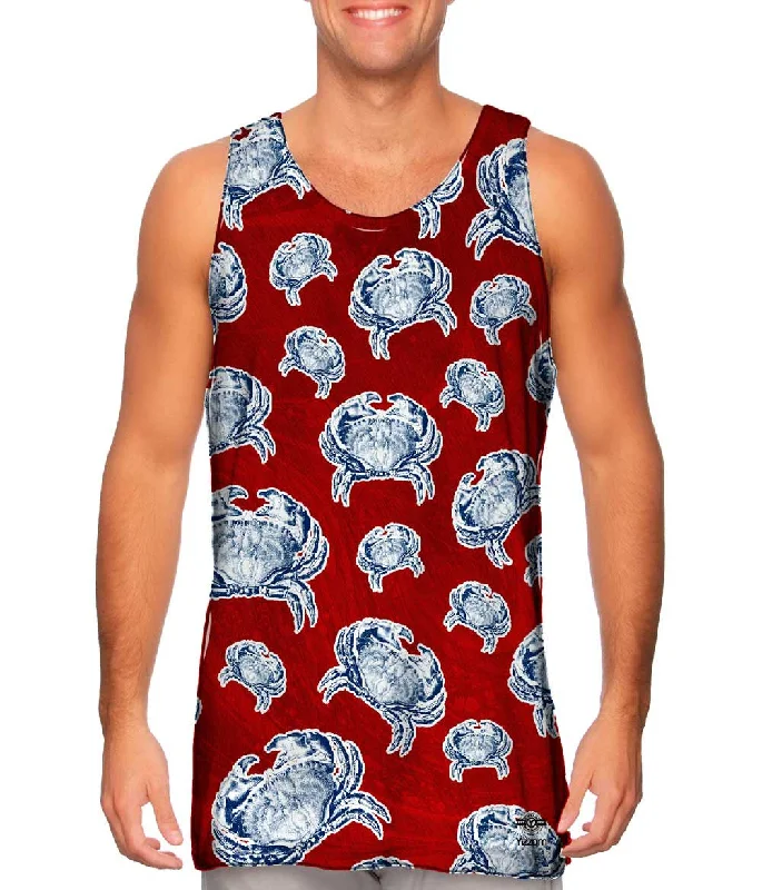 Plunge Neck Women's Seamless Tank Tops for a Smooth FitBoston Crabs Red