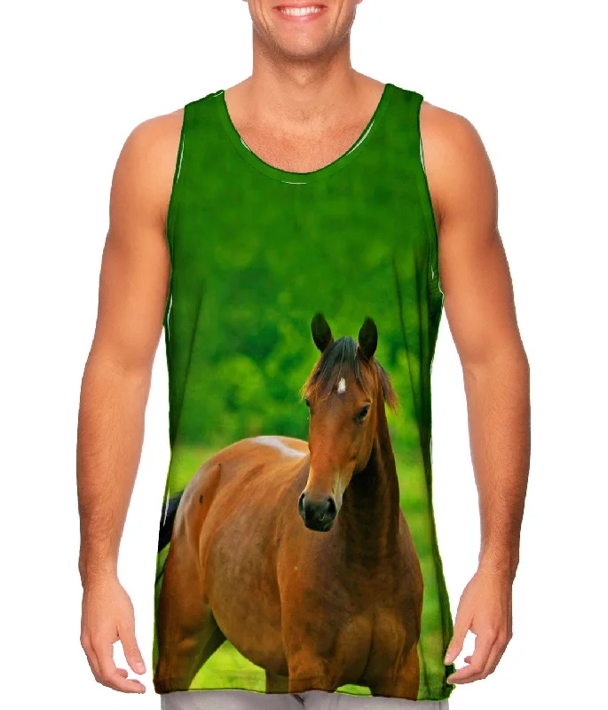 Women's Cropped Tank Tops with Vintage Band LogosBoundless Horse