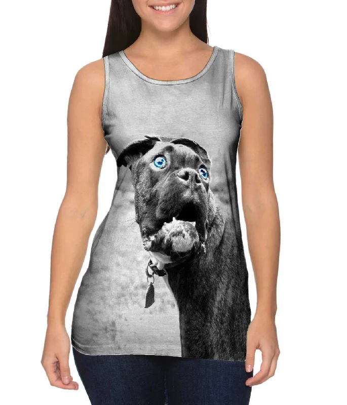 Women's Spaghetti Strap Tank Tops with Geometric PatternsBoxer In Disbelief