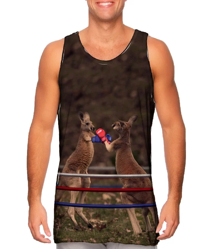 High - Neck Women's Silk Blend Tank Tops for a Luxurious FeelBoxing Kangaroo