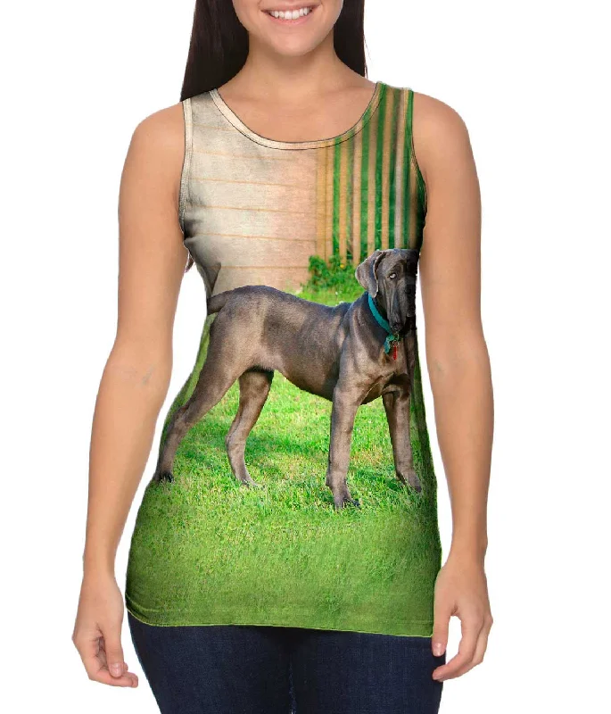 V - Neck Women's Moisture - Wicking Tank Tops for RunningBrave Mastiff