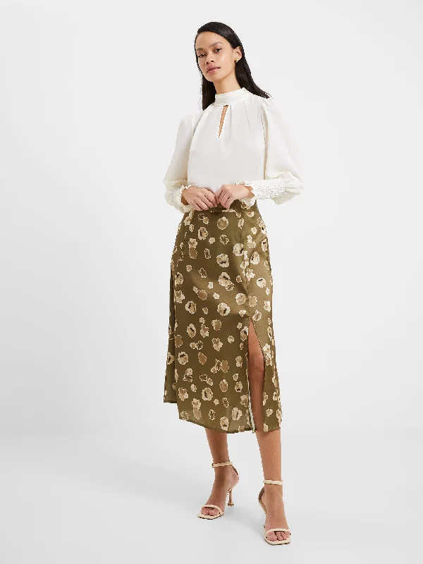 Twill Women Shorts with a Smooth Texture and DurabilityBronwen Aleeya Satin Midi Skirt Twill Women Shorts with a Smooth Texture and DurabilityBronwen Aleeya Satin Midi Skirt