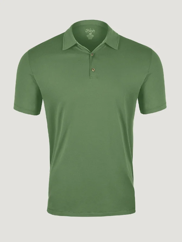 Petite - sized polo shirt with shorter lengthCactus Green Torrey Polo