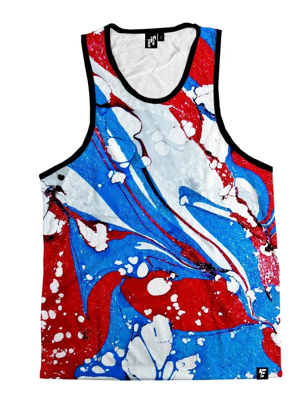 Scoop Neck Women's Linen Blend Tank Tops for SummerCaptain Marble Unisex Tank Top