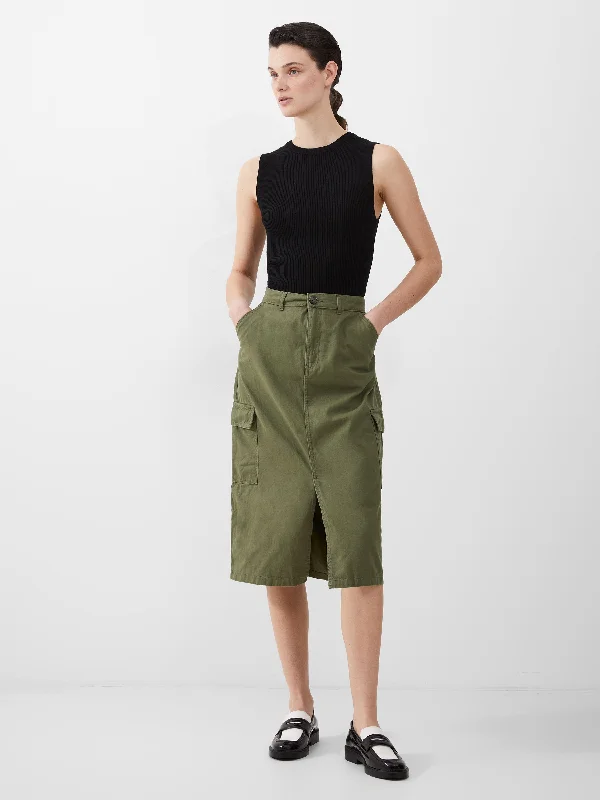 Jeanette Women Shorts with a Soft and Comfortable FeelCargo Midi Skirt
