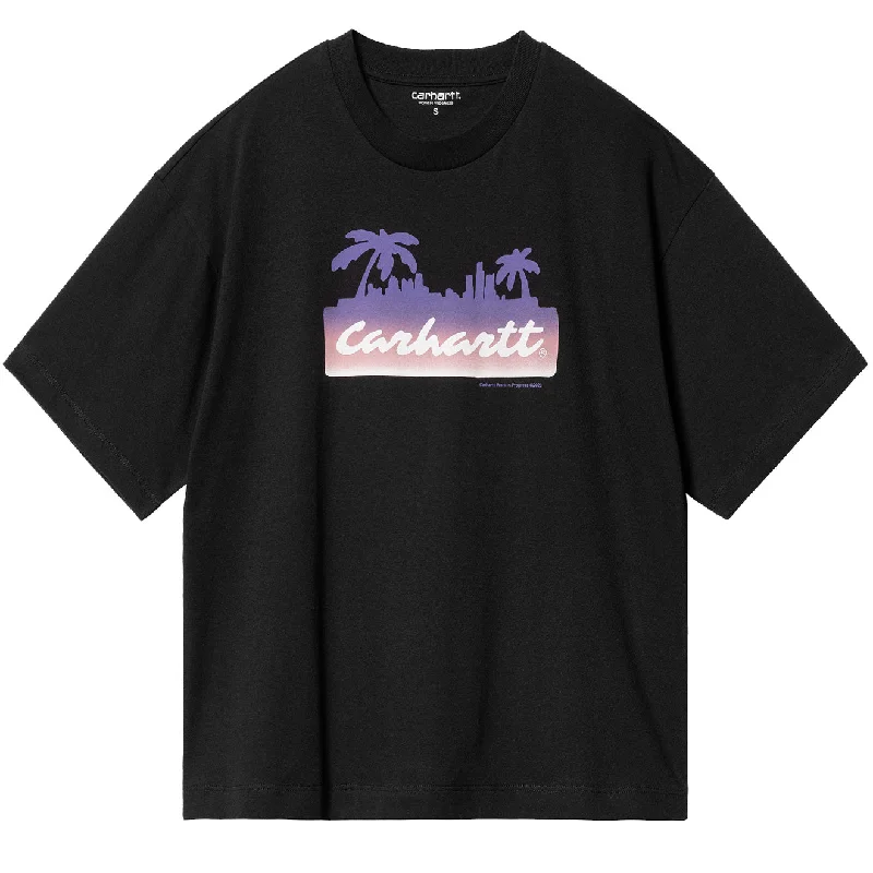 Navy blue slim - fit polo shirt for office wearCarhartt WIP Womens S/S Palm Script T-Shirt Black Navy blue slim - fit polo shirt for office wearCarhartt WIP Womens S/S Palm Script T-Shirt Black