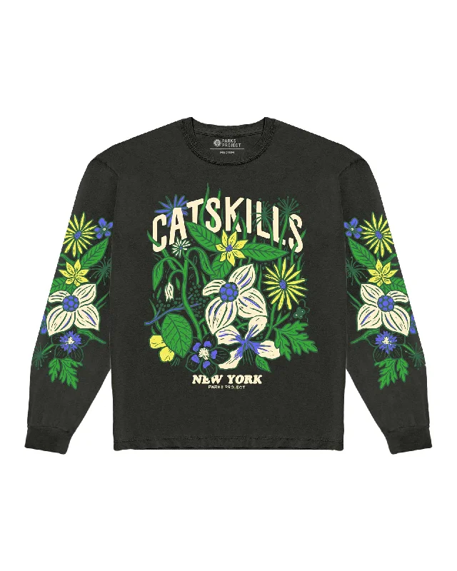 Plaid Women Long Sleeve Top for a Preppy VibeCatskills Flower Patch Long Sleeve Tee