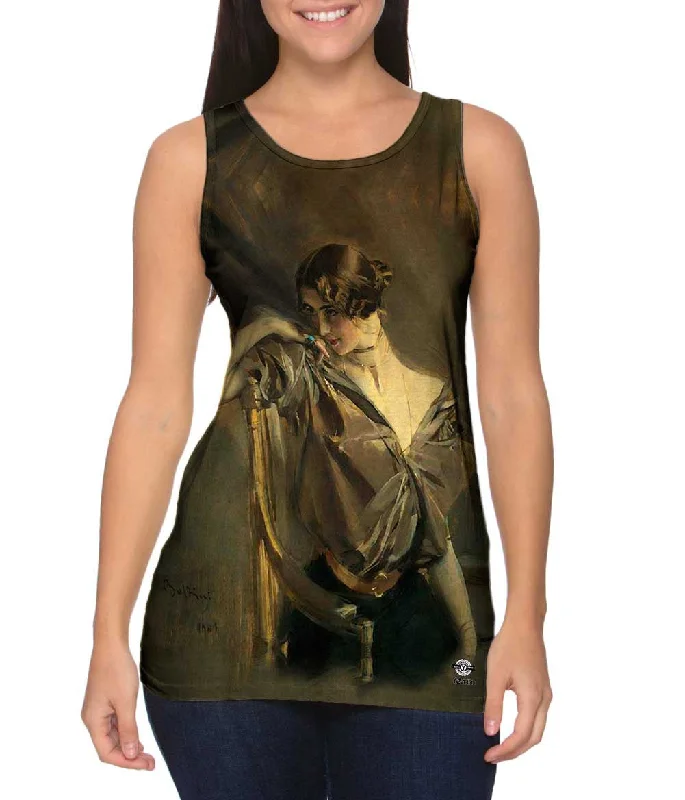 Plunge Neck Women's Seamless Tank Tops for a Smooth Fit"Cleo de Merode"