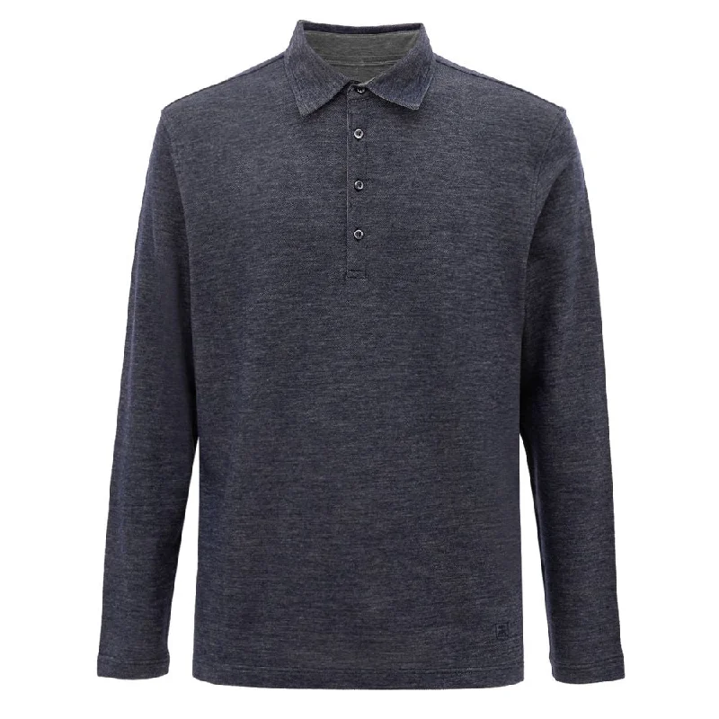 Men's ribbed t - shirts with a textured finish for added styleCorneliani Wool Polo Men's Shirt Men's ribbed t - shirts with a textured finish for added styleCorneliani Wool Polo Men's Shirt